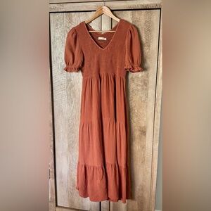 Christy Dawn Brooklyn EUC in organic cotton terracotta/rust color